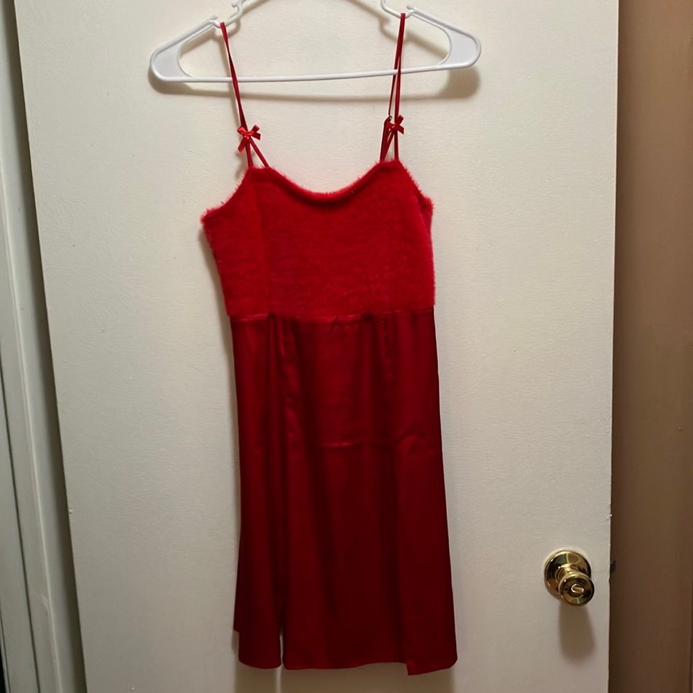 For Love and Lemons Red Fiona Dress NWOT